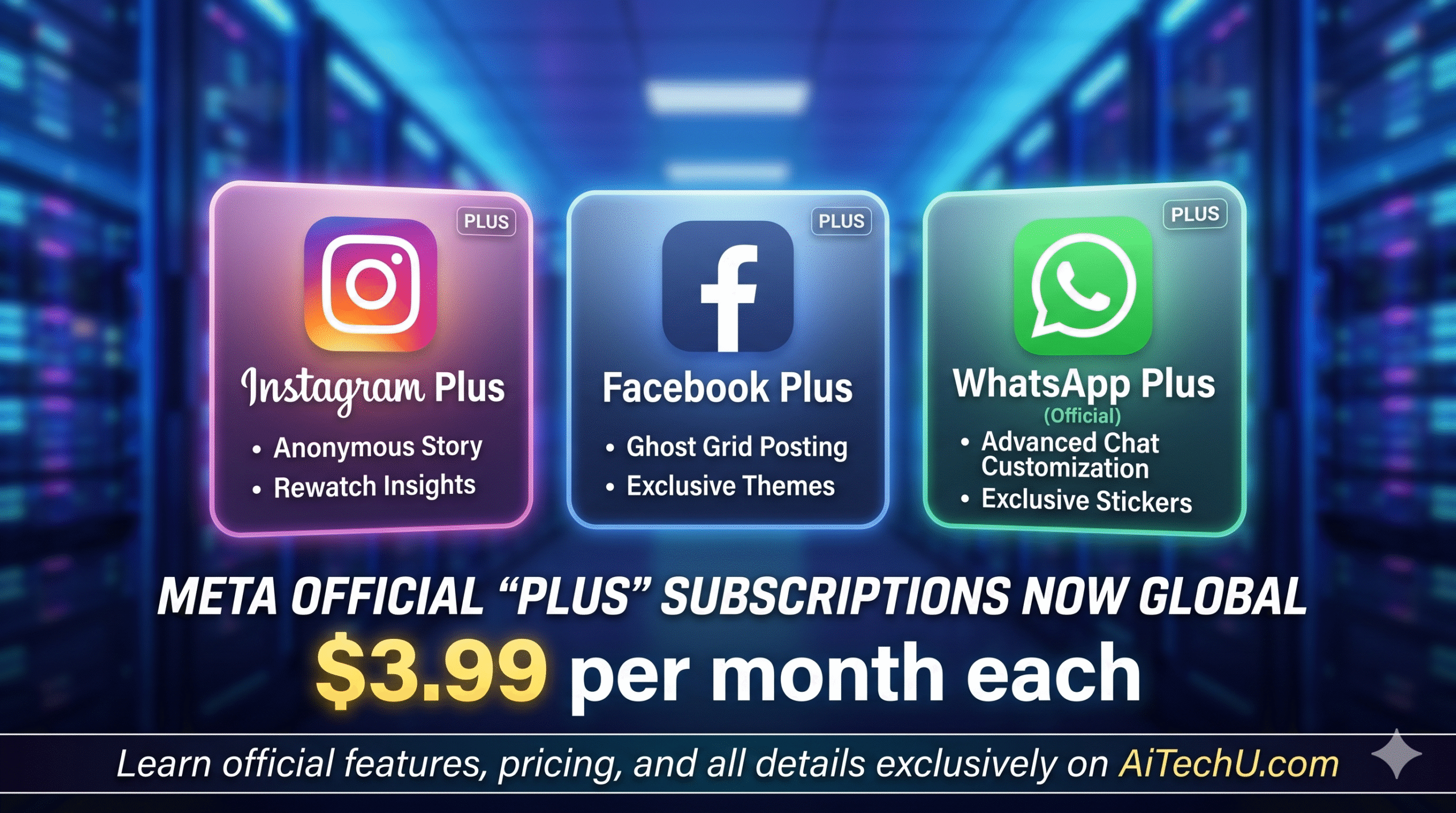 Meta Launches Instagram Plus, Facebook Plus, WhatsApp Plus Subscriptions