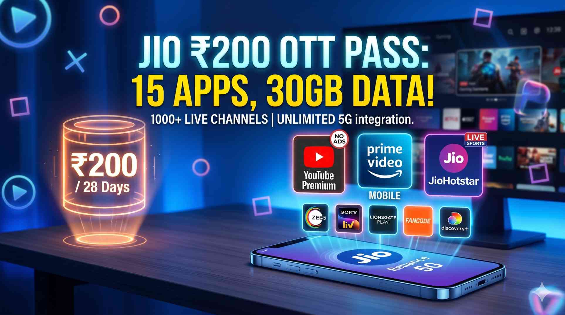 Jio ₹200 OTT Pass
