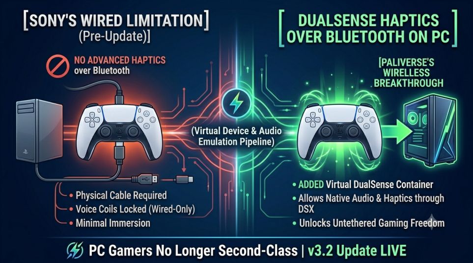 DualSense Haptics over Bluetooth on PC