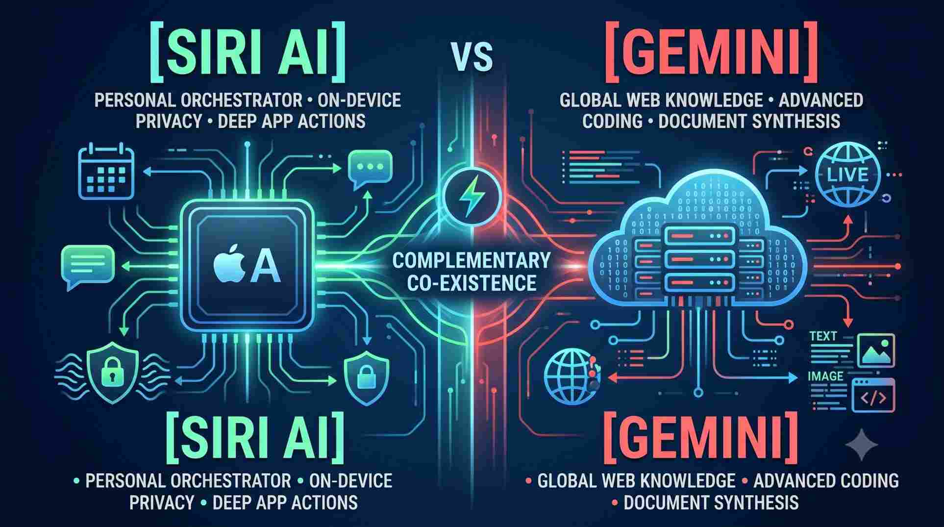 Siri AI vs Gemini